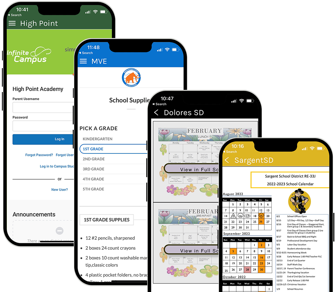 With a custom Mobile App you get Links to newsletter, pdf, and websites